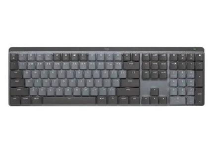 Teclado Logitech MX Mechanical inalámbrico con switches mecánicos táctiles vista frontal completa