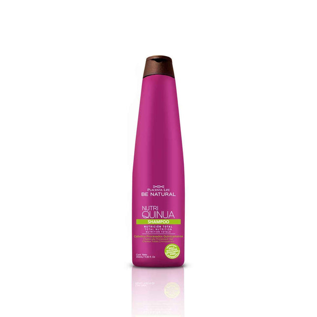 Shampoo Nutritivo Quinua Placent Life | 350ml | Fortalecimiento y suavidad para cabello seco o débil