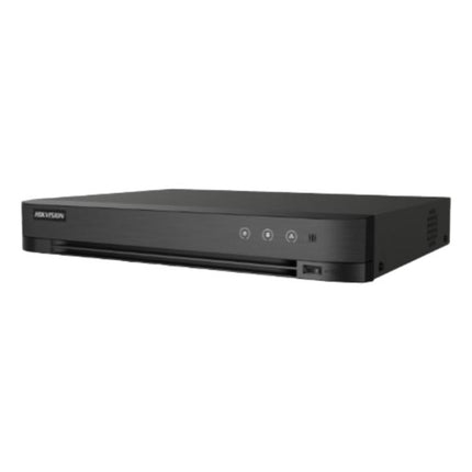 GRABADORA DVR PARA CAMARAS DE VIGILANCIA HIKVISION  4-CH ANALOG.4-CH IP. 8MP/5MP/4MP/1080P/720P. 1 SATA INTERFACE. ACUSENSE  HUMAN/VEHICULO. H.265 PRO+. 4 AUDIO?4/1 ALARM I/O  IDS-7204HUHI-M1