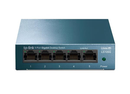 Switch TP-Link LS105G | 5 Puertos Gigabit | Plug & Play | Carcasa Metálica | QoS | Green Ethernet