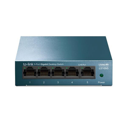 Switch TP-Link LS105G | 5 Puertos Gigabit | Plug & Play | Carcasa Metálica | QoS | Green Ethernet