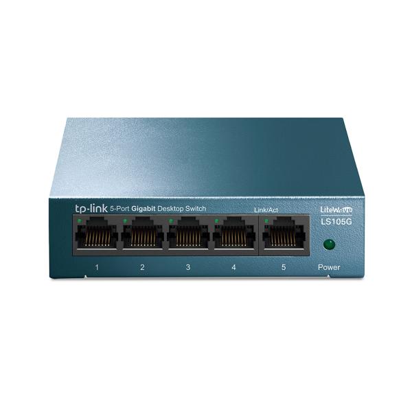 Switch TP-Link LS105G | 5 Puertos Gigabit | Plug & Play | Carcasa Metálica | QoS | Green Ethernet