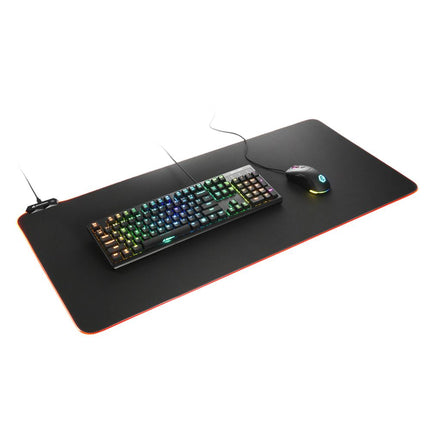 Mouse Pad Gaming Sharkoon 1337 RGB V2 900 | XL | Iluminación RGB | Superficie de tela optimizada | Base antideslizante