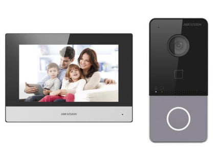 CONTROL DE ACCESO IP HIKVISION video intercom kit for villa or house. only one call button; DS-KV6113-WPE1 x1;/DS-KH6320-WTE1 x1 / PSU x2 - DS-KIS603-P 305303632