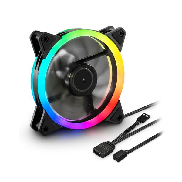 Abanico Gaming Sharkoon RGB Fan Blades | 120mm | PWM | Silencioso | Iluminación RGB