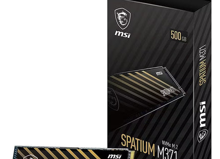 Disco sólido interno 500GB MSI Spatium M371 NVMe M.2, S78-440K160-P83