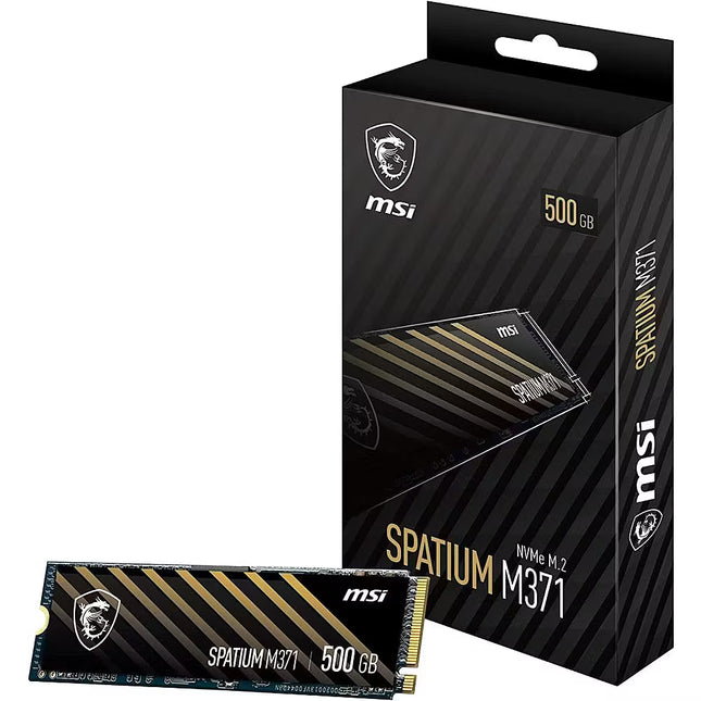 Disco sólido interno 500GB MSI Spatium M371 NVMe M.2, S78-440K160-P83