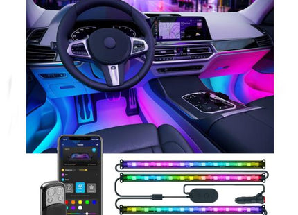 CABLE DE LUCES GOVEE RGBIC INTERIOR CAR LIGHT-CON CONTROL REMOTO- H6119 H61190A1-OF-LA