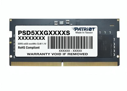 MEMORIA LAPTOP 8GB DDR5 4800MHZ  PATRIOT PSD58G480041S SL
