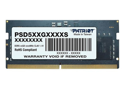 MEMORIA LAPTOP 16GB DDR5 4800MHZ PATRIOT PSD516G480081S SL