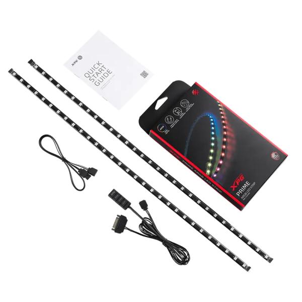 XPG Tira LED ARGB Prime 60 cm con Controlador, ARGBSTRIP-BKCWW