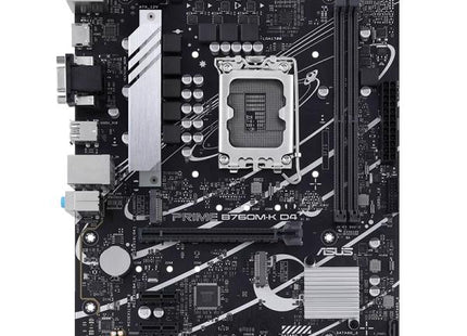 Tarjeta Madre ASUS PRIME B760M-K D4 | LGA 1700 | DDR4 | PCIe 4.0 | USB 3.2 | Micro-ATX