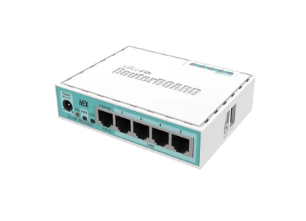 MikroTik Router hEX 5 Puertos Gigabit Ethernet, RB750Gr3