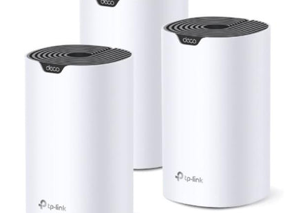 Sistema Wi-Fi Mesh TP-Link Deco S7 | 3-Pack | AC1900 | Doble Banda 2.4GHz/5GHz | MU-MIMO 3x3 | Cobertura 560 m² | 3 Puertos Gigabit por Unidad