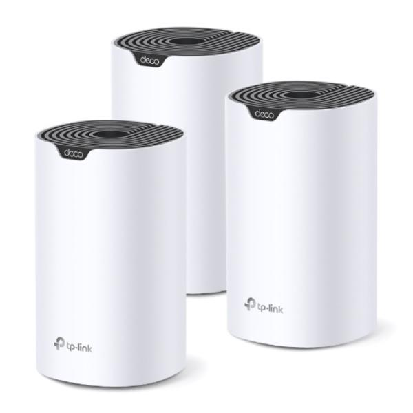 Sistema Wi-Fi Mesh TP-Link Deco S7 | 3-Pack | AC1900 | Doble Banda 2.4GHz/5GHz | MU-MIMO 3x3 | Cobertura 560 m² | 3 Puertos Gigabit por Unidad