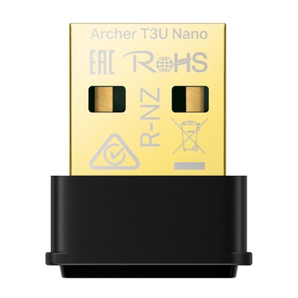 Adaptador USB Inalámbrico TP-Link Archer T3U Nano | AC1300 | MU-MIMO | Dual Band | Nano Diseño