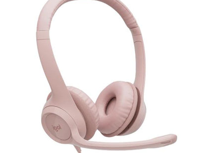 Detalle de los auriculares supraurales del Logitech H390 con almohadillas cómodas
