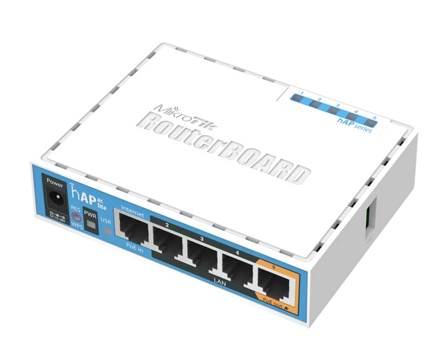 MikroTik Router hAP ac lite Wi-Fi Doble Banda, RB952Ui-5ac2nD