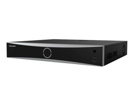 Grabadora NVR HIKVISION DS-7732NXI-K4/16P vista frontal con puertos POE para 32 cámaras de vigilancia 4K
