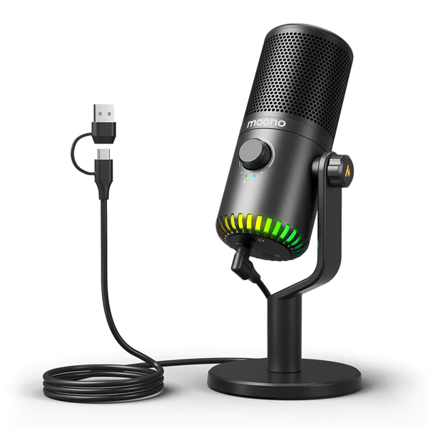 Micrófono de Condensador Maono DM30 RGB | USB | Iluminación RGB