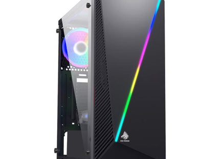 Case gaming Eagle Warrior CG05AARA001C H430 vista lateral con vidrio templado