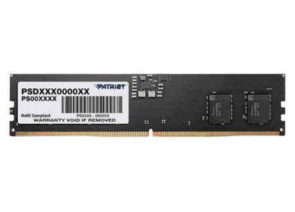 MEMORIA RAM PC 32GB PATRIOT SIGNATURE LINE PSD532G56002 DDR5 5600 MHZ CL46 1.1 V SIN DISIPADOR DIMM 288 PINES