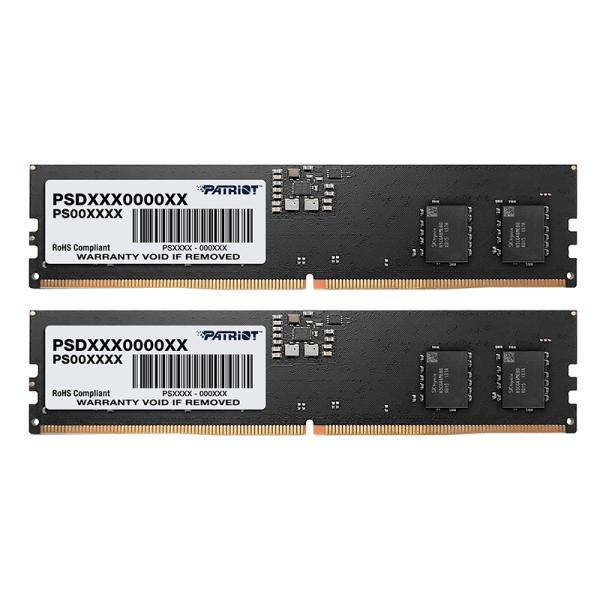 MEMORIA RAM PC 32GB PATRIOT SIGNATURE LINE PSD532G56002 DDR5 5600 MHZ CL46 1.1 V SIN DISIPADOR DIMM 288 PINES
