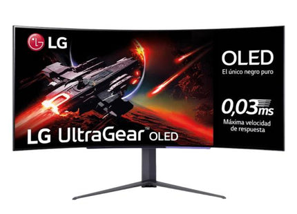 MONITOR LG 45" 45GR95QE-B FHD IPS  3440 X1440 240HZ DP HDMI OLED CURVO
