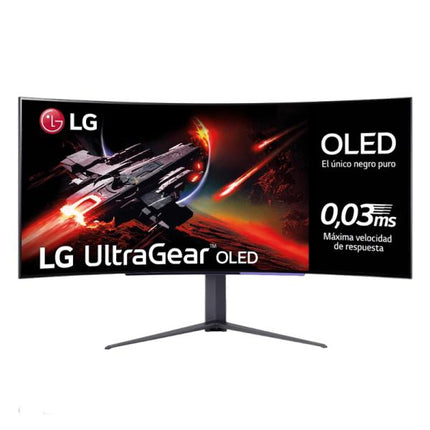 MONITOR LG 45" 45GR95QE-B FHD IPS  3440 X1440 240HZ DP HDMI OLED CURVO