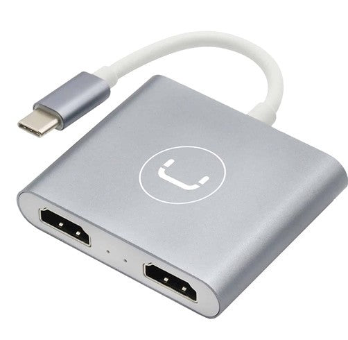 HUB UNNO TEKNO HB1103SV USB C TO DUAL HDMI HUB/ADAPTADOR