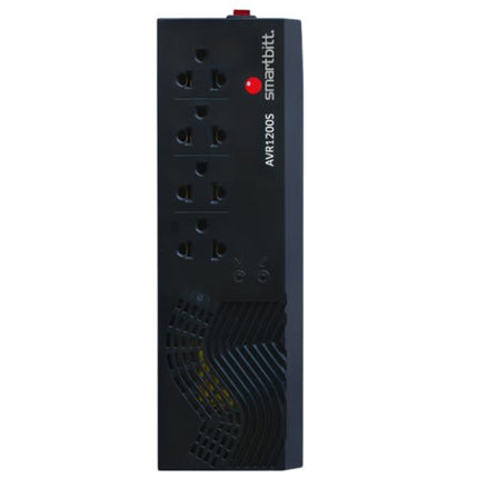 Regulador de Voltaje SMARTBITT AVR 1200VA | 4 Contactos | Protección Estable