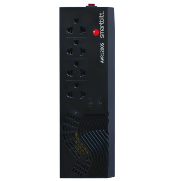 Regulador de Voltaje SMARTBITT AVR 1200VA | 4 Contactos | Protección Estable