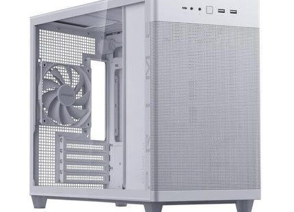 Case Gaming ASUS PRIME AP201 Micro ATX con Vidrio Templado Blanco