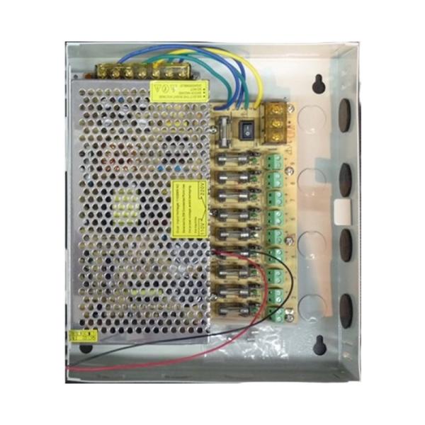 CAJA DE CORRIENTE SKY 9 SALIDAS -12V/CD10A CRC-14