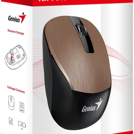 Mouse Genius RS2 NX-7015 | Inalámbrico | Con Receptor USB | 1600 DPI | Diseño Ergonómico