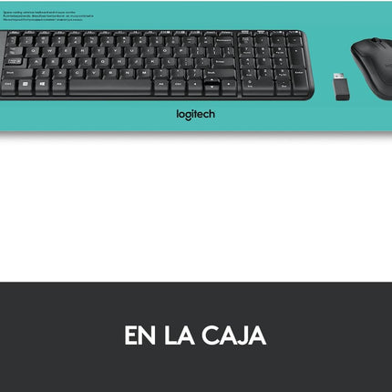 Teclado y Mouse Logitech MK220 | Inalámbrico | Compacto | Español