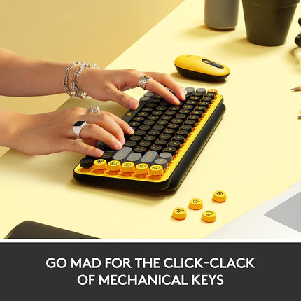 Teclado Logitech Pop Keys | 65% Mecánico | Inalámbrico | Bluetooth | Español