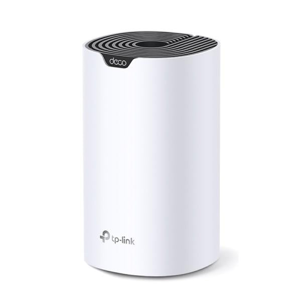 Sistema WiFi Mesh TP-Link Deco S7 blanco vista frontal con indicadores LED