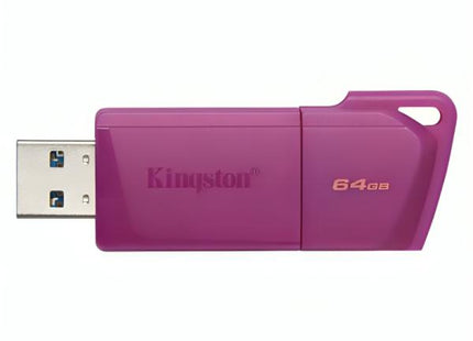 Memoria USB Kingston Exodia M LATAM | 64GB | USB 3.2 Gen 1 | Neon Purple | KC-U2L64-7LP