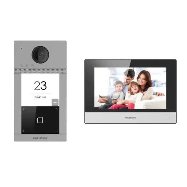 KIT VIDEO PORTERO CONTROL DE ACCESO IP HIKVISION DS-KIS604-P C-O-STD 305303808