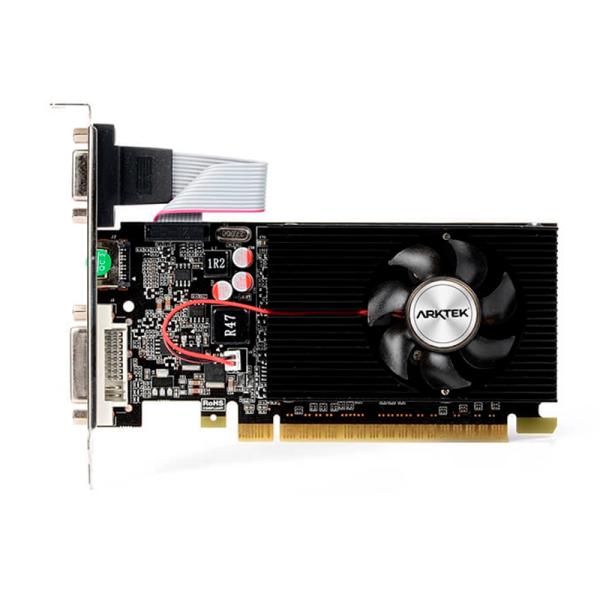 Tarjeta de Video Arktek GT710 2GB DDR3 | PCIe 2.0 | HDMI | DVI | VGA | Bajo Perfil