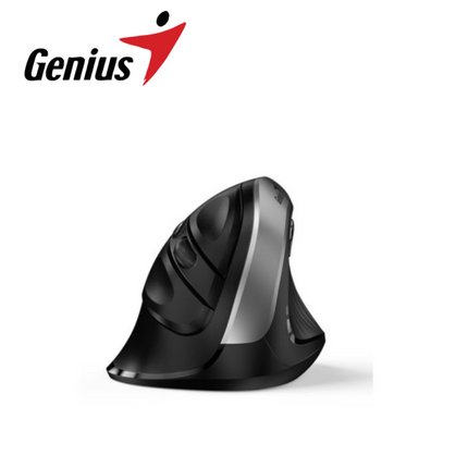 Mouse Genius RS2 Ergo 8250S | Inalámbrico | Receptor USB | 1600 DPI | Diseño Ergonómico | Negro