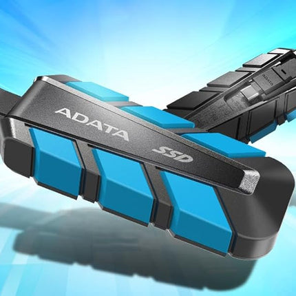 Disco Duro Externo Sólido ADATA SC740 | 1TB | USB 3.2 Gen2 | 1,050/1,000 MB/s | Resistente a Golpes | Cable USB-C Integrado