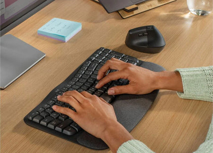 Teclado Logitech Ergo Wave Keys | Inalámbrico | Bluetooth | Inglés