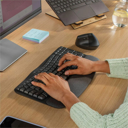 Teclado Logitech Ergo Wave Keys | Inalámbrico | Bluetooth | Inglés