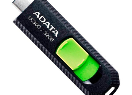 Memoria USB ADATA UC300 ACHO-UC300-128G-RBK/GN | 128GB | USB 3.2 | Tipo-C | Negro/Verde