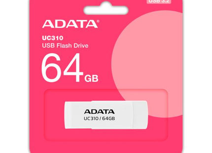 MEMORIA USB 3.2 64GB ADATA BLANCO UC310-64G-RWH