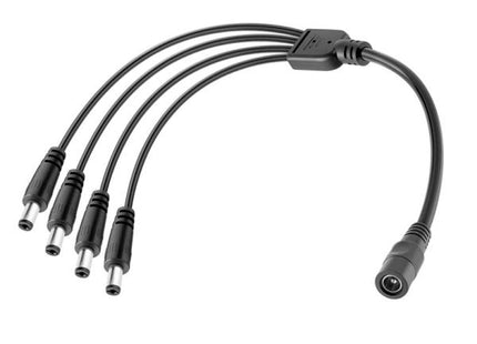 Adaptador DC FXXDC1T4001C | 12V 1A | 4 Salidas | Conector 5.5 x 2.1mm | Fuente de Poder Estable