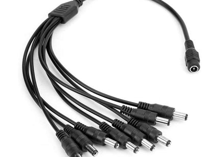 Adaptador DC FXXDC1T8001C | 12V | 1A | 8 Salidas | 5.5 x 2.1mm | Distribuidor de Energía