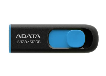Memoria USB ADATA AUV128 | 512GB | USB 3.2 | Negro-Azul | Compacta